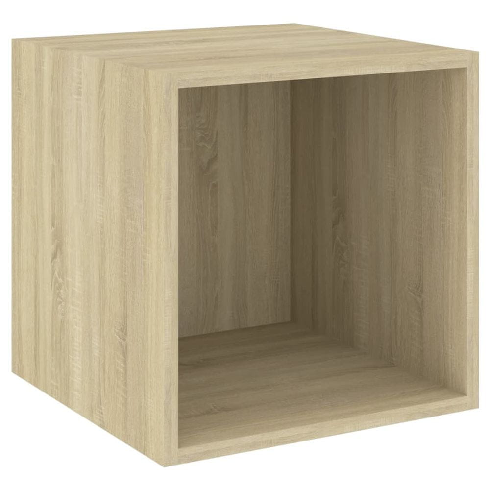 Vidaxl Nástenná skrinka, dub sonoma 37x37x37 cm, kompozitné drevo